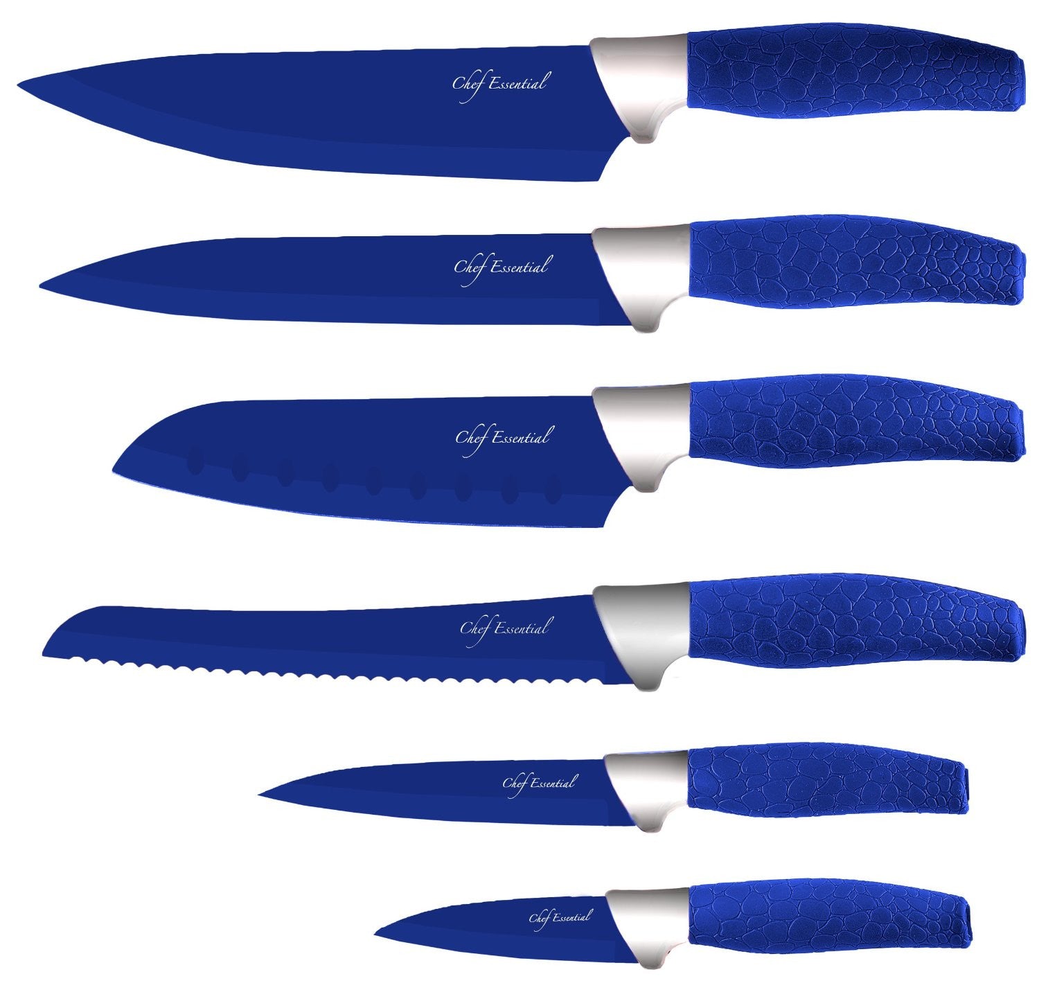 Chef Maeve 7 Piece Knife Set in Green – Chef's Kiss At Home