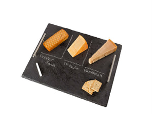 Slate Cheese Board Set with Handles,17.7'' x 13.7"